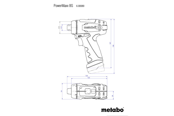 Аккумуляторная дрель-шуруповерт Metabo PowerMaxx BS Basic