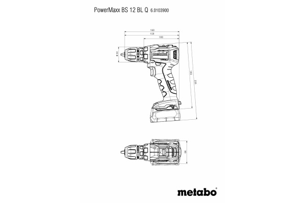 Аккумуляторная дрель-шуруповерт Metabo PowerMaxx BS 12 BL Q
