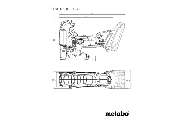 Аккумуляторный лобзик Metabo STA 18 LTX 100